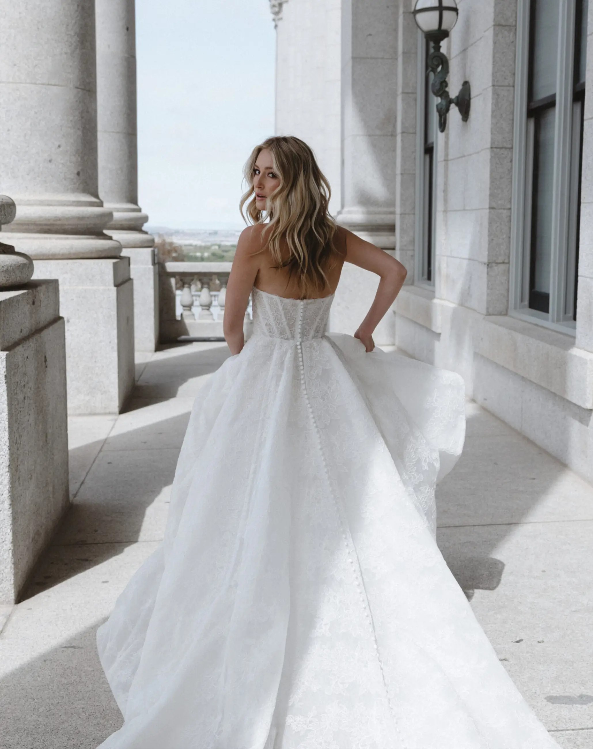 Model wearing a Bridal Collection Gown #1