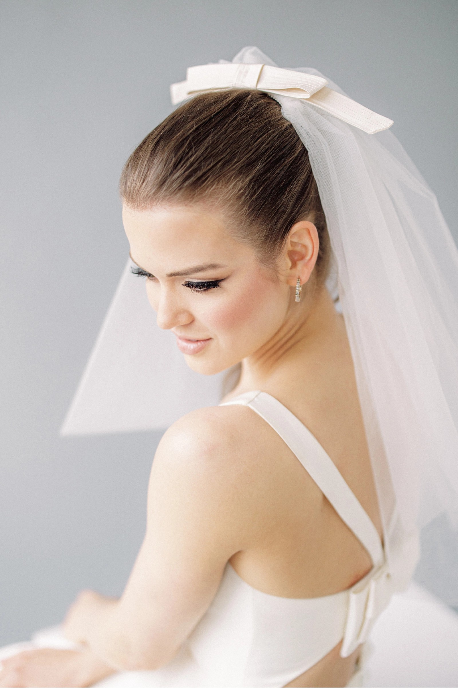 Model wearing a Town & Country Veil #2