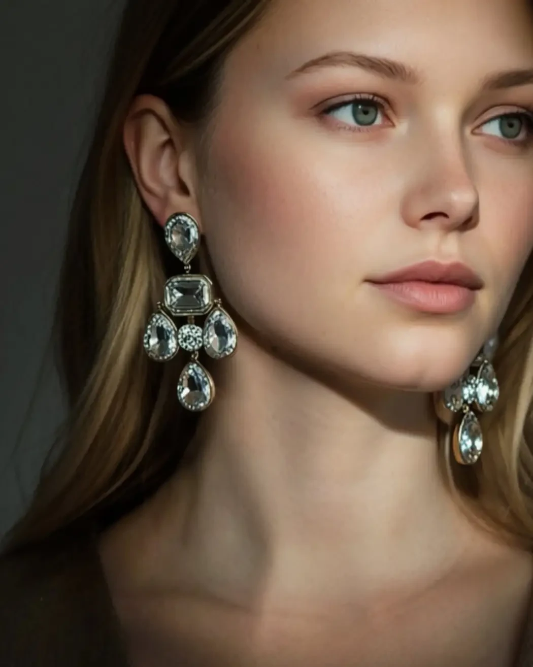 Model wearing a bridal accessories