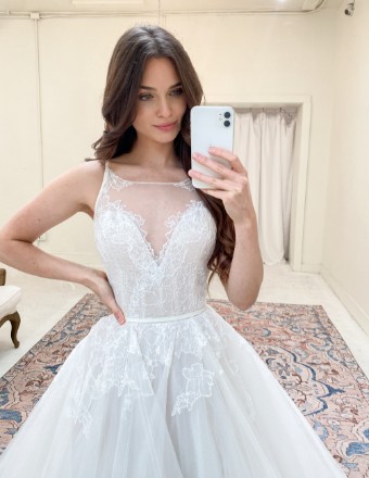 Hayley Paige Style #Lilith #1 Ivory/Cashmere thumbnail