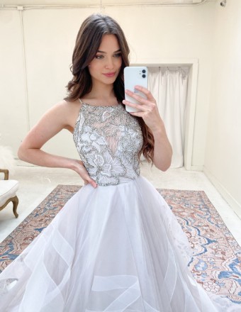 Hayley Paige Style #Tulua #1 Alabaster/Ivory thumbnail