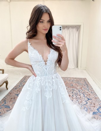 Hayley Paige Style #Nash #1 Ivory/Cashmere thumbnail