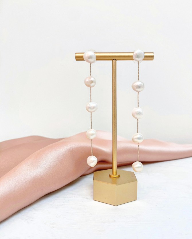 Untamed Petals Harper Pearl Drops Town and Country Bridal