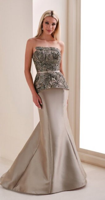 Dressy Mothers & Formal Collection Style #MOO140 #0 default Taupe thumbnail