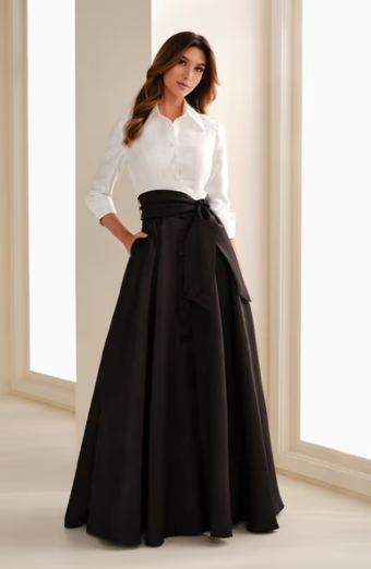 Dressy Mothers & Formal Collection Style #MOO168 #2 White/Black thumbnail