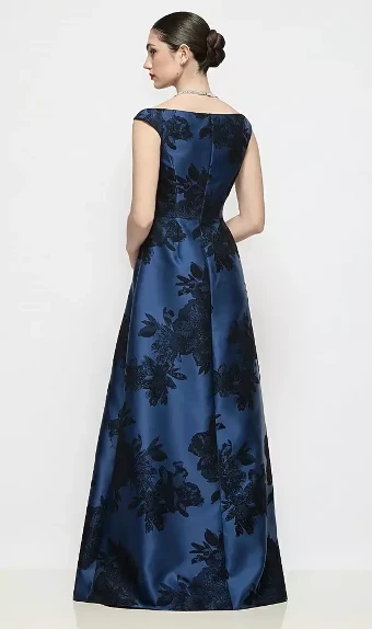 Mothers & Formal Dresses Style #MOO123 #1 default Soft Navy/Black thumbnail