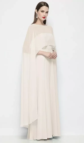 Little White Dresses Style #BridalCape #1 Ivory thumbnail
