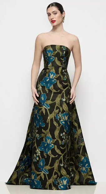 Mothers & Formal Dresses Style #MOO876 #0 default Peacock Blue/Multi thumbnail