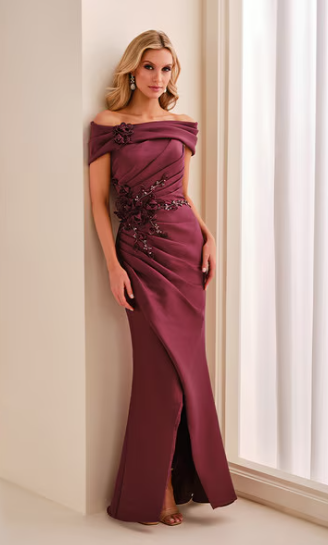 Mothers & Formal Dresses Style #MOO217 #1 Burgundy thumbnail