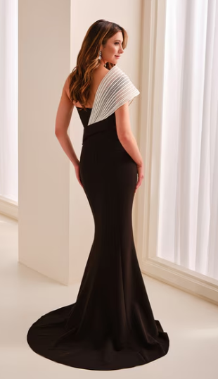 Mothers & Formal Dresses Style #MOO201 #1 default Ivory/Black thumbnail