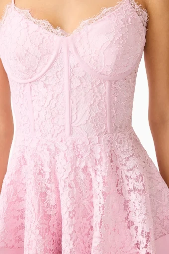Cocktail Dresses Style #Fiorina Sleeveless Tiered Mini #2 default Pale Pink thumbnail