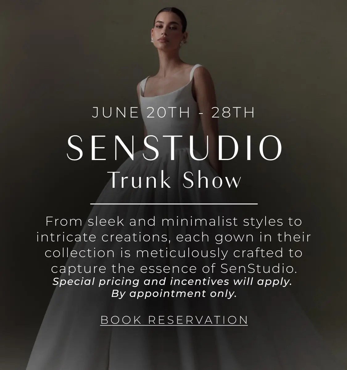 Senstudio Trunk Show at Town & Country Bridal