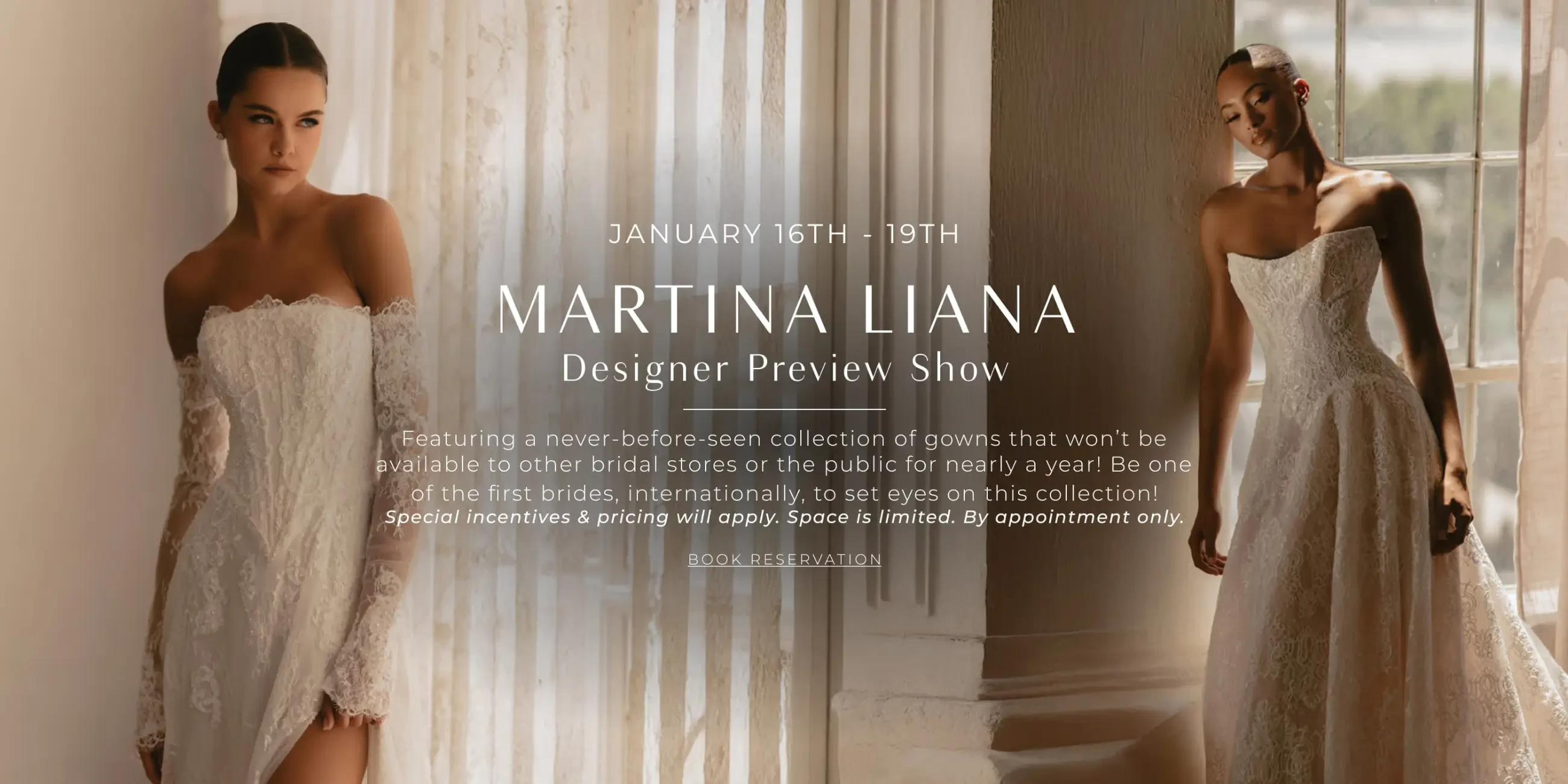 Martina Liana Designer Preview Show at Town and Country bridal